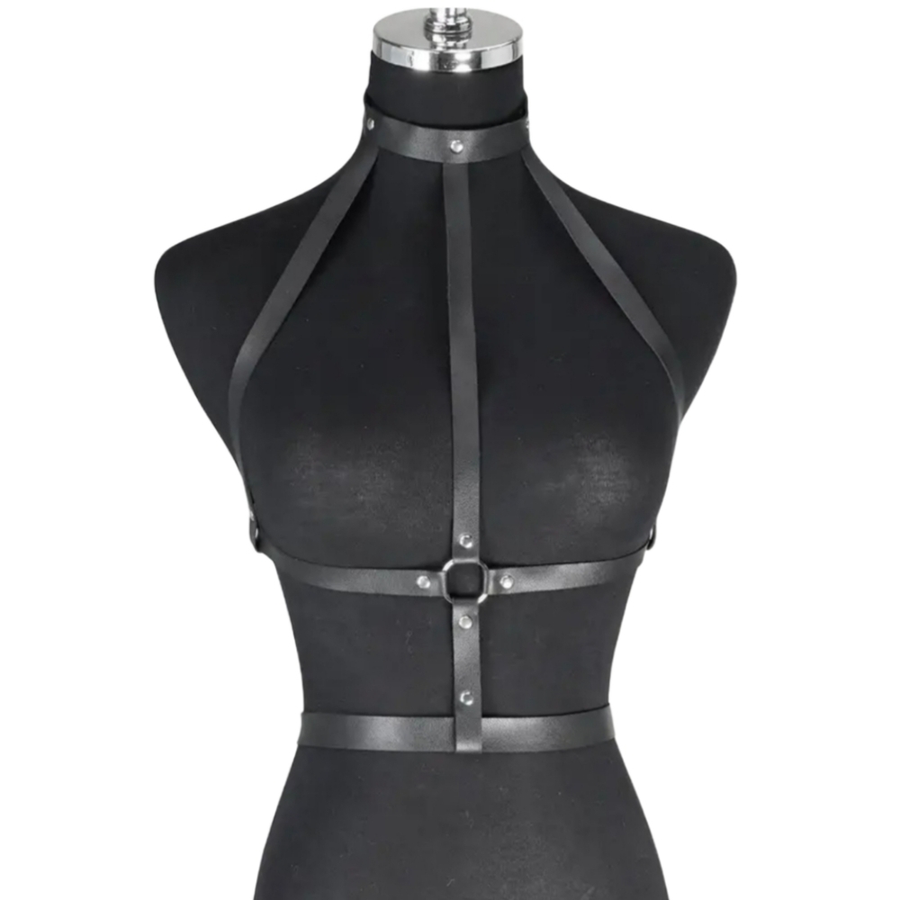 Black Harness Belt - Picture 3 of 7